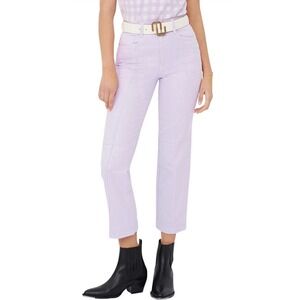 Maje Perry Straight Leg High Rise Parma Purple Jeans Size 38